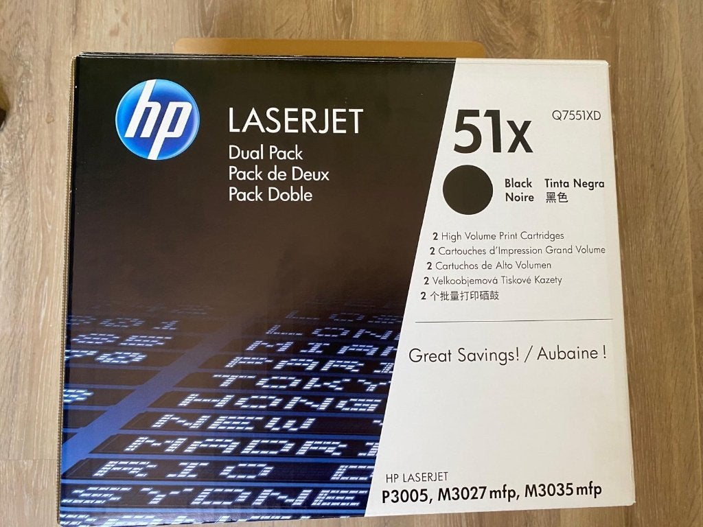 HP51x dual pack, Ophalen of Verzenden, Nieuw, Toner, Hp