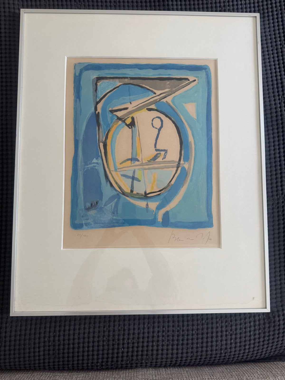 Bram van Velde - Litho - 73/100 - Gesigneerd, Gelimiteerde oplage, Ophalen, Abstract, Lithografie