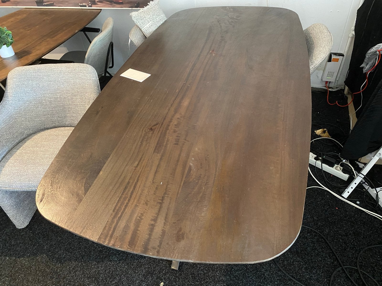 Deens Ovaal Tafelblad Massief Mangohout 200x100/240x100, Huis en Inrichting, Tafelonderdelen, Ophalen, 100 tot 150 cm, Ovaal, Overige houtsoorten