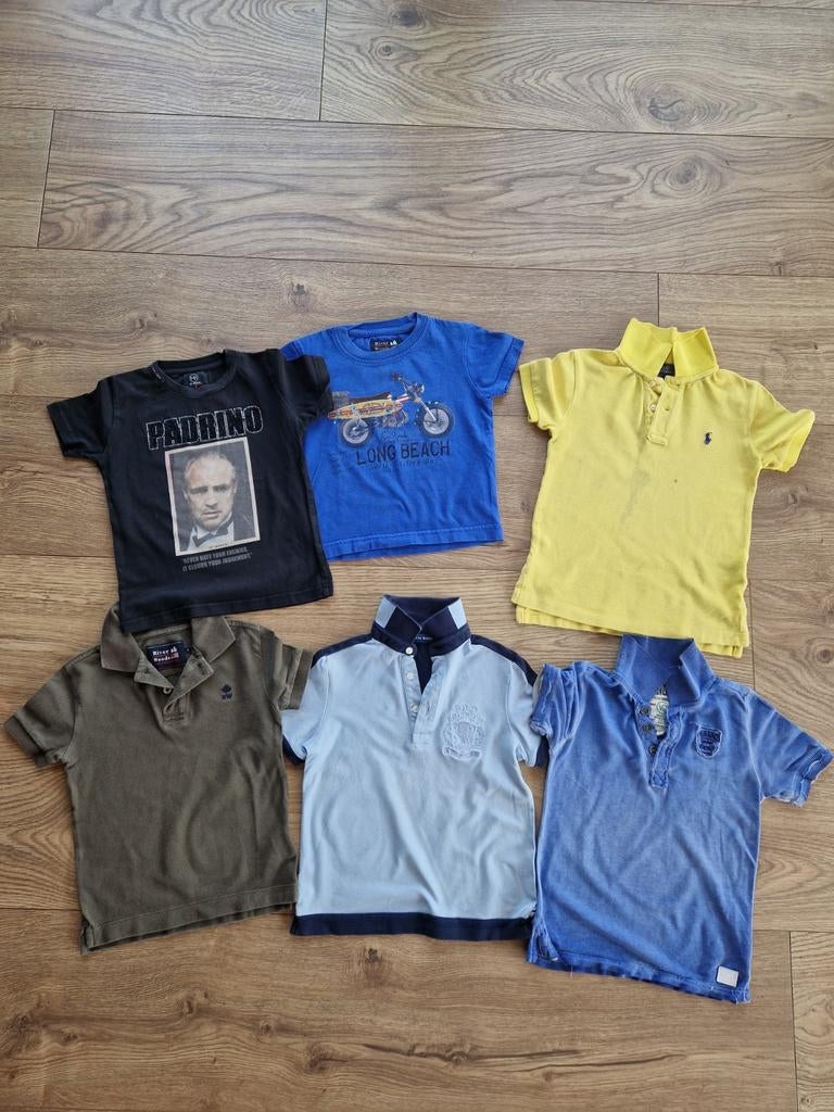 Jongenskleding pakket: T-shirt en polo's maat 3/4 jaar / 98-, Kinderen en Baby's, Kinderkleding | Maat 104, Gebruikt, Ophalen of Verzenden