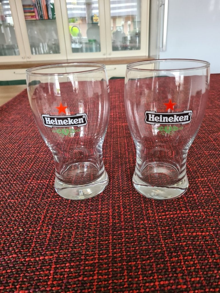 Heineken bierglazen, Ophalen of Verzenden, Zo goed als nieuw, Glas of Glazen, Heineken