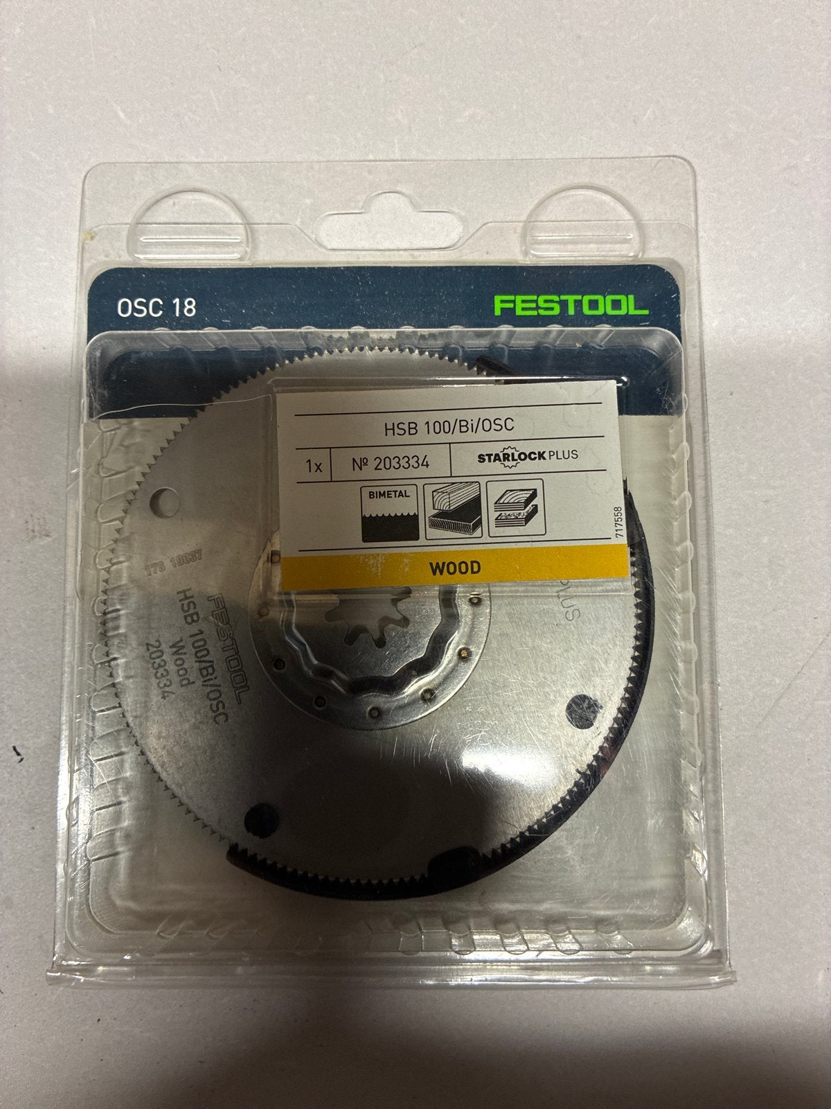 Festool HSB 100/Bi/OSC Starlock Plus Zaagblad Hout, Ophalen of Verzenden, Nieuw