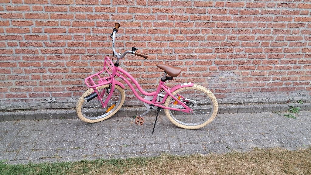 Meisjes fiets 20 inch, Fietsen en Brommers, Ophalen, Terugtraprem, Gebruikt, Handrem