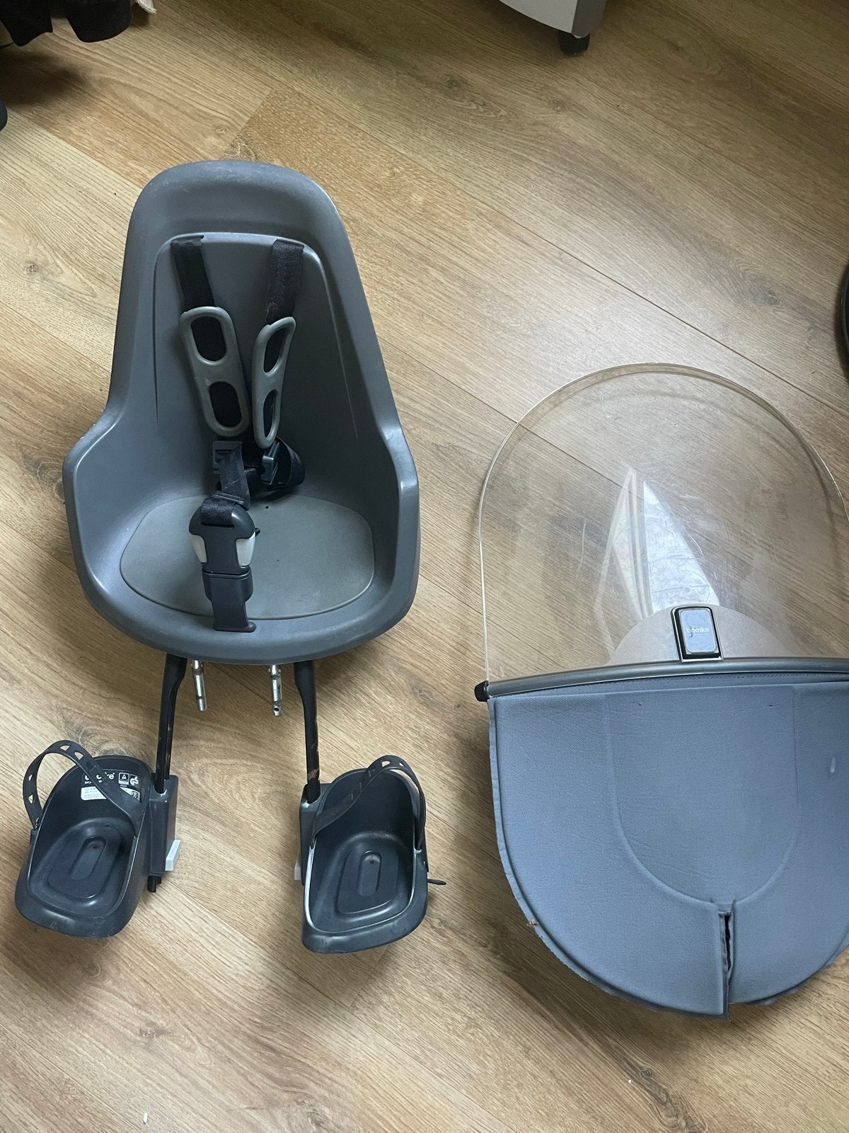 Bobike One Mini fietszitje met windscherm (9-15 kg), Fietsen en Brommers, Ophalen of Verzenden, Gebruikt, 9 t/m 18 kg, Voorzitje