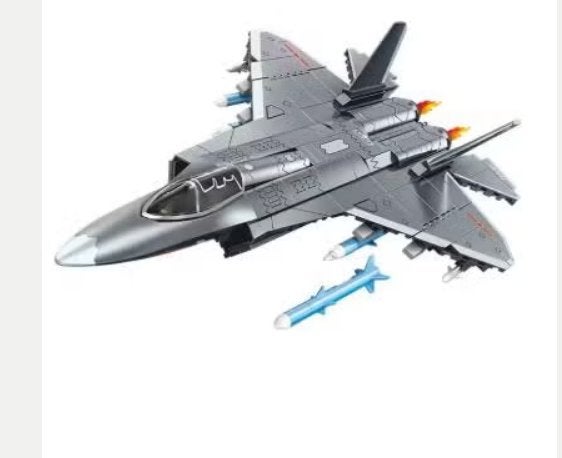 Bouwstenen set J-35 straaljager met 621 blokjes (39cm), Ophalen of Verzenden, Nieuw