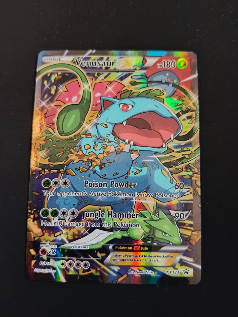 Venusaur EX XY123 Pokémon Kaart - Foil, Verzenden, Zo goed als nieuw, Losse kaart, Foil
