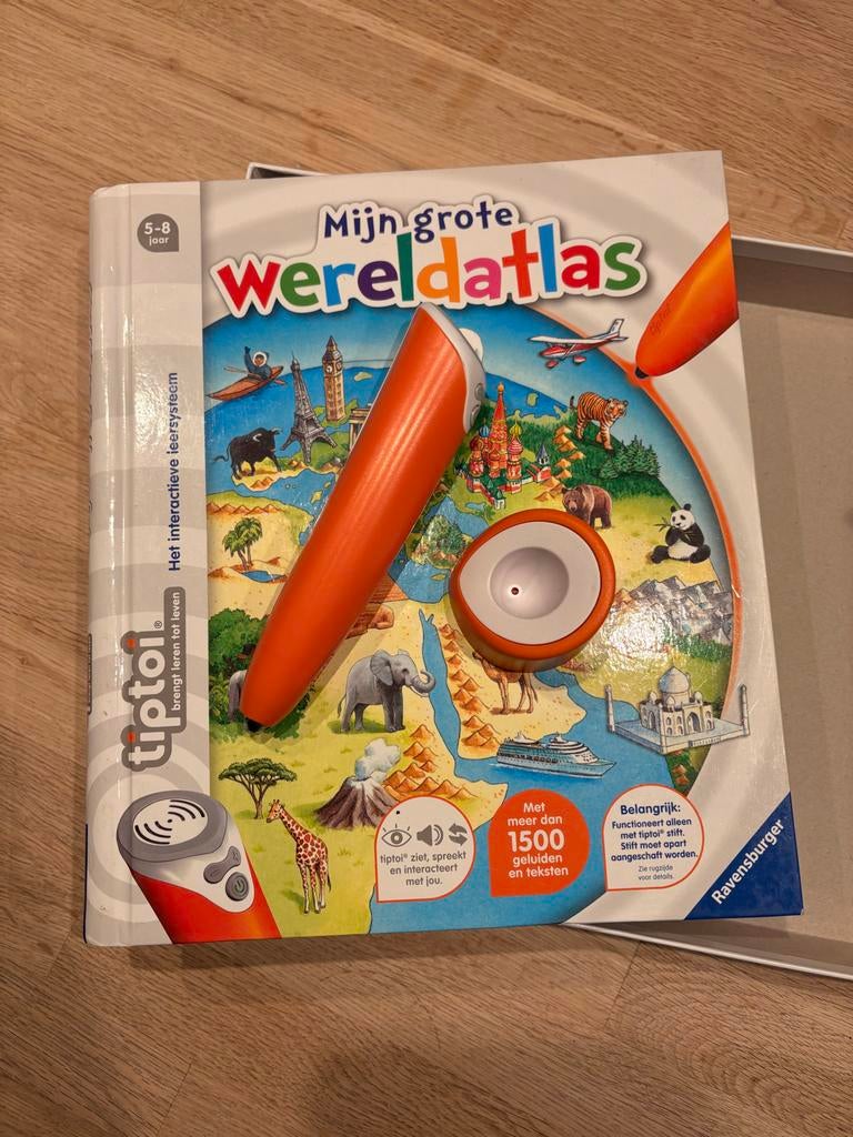 tiptoi Starter Set: Mijn Grote Wereldatlas (5-8 jaar), Kinderen en Baby's, Ophalen of Verzenden, Zo goed als nieuw, Taal en Lezen