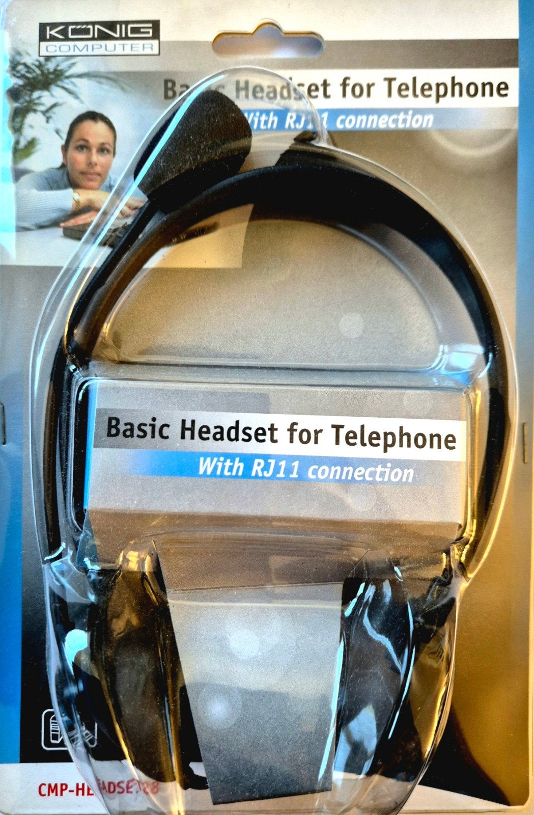 König Basic Headset voor Telefoon met RJ11-aansluiting, Ophalen of Verzenden, Nieuw, 1 handset