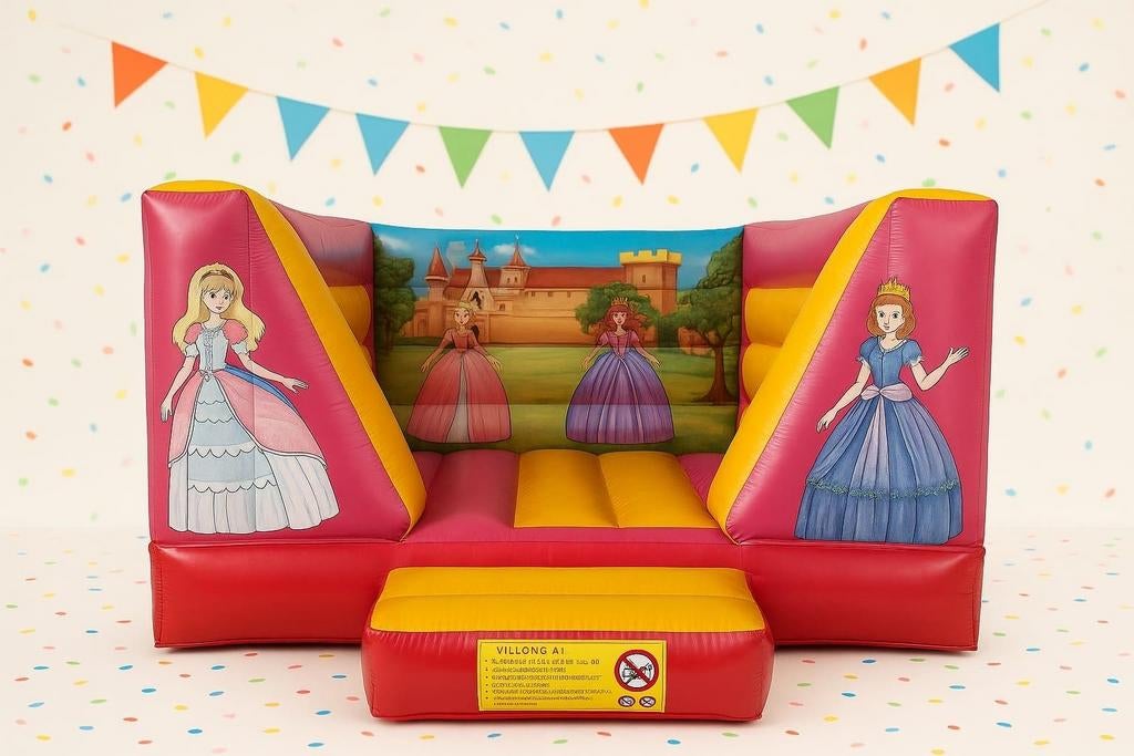 Prinses springkussen te huur, Hobby en Vrije tijd, Feestartikelen | Verhuur, Ophalen of Verzenden, Overige