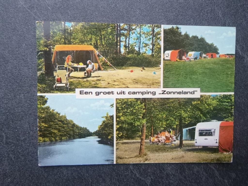 Roosendaal, camping Zonneland/caravan/tent 1972, Verzenden, 1960 tot 1980, Gelopen, Noord-Brabant