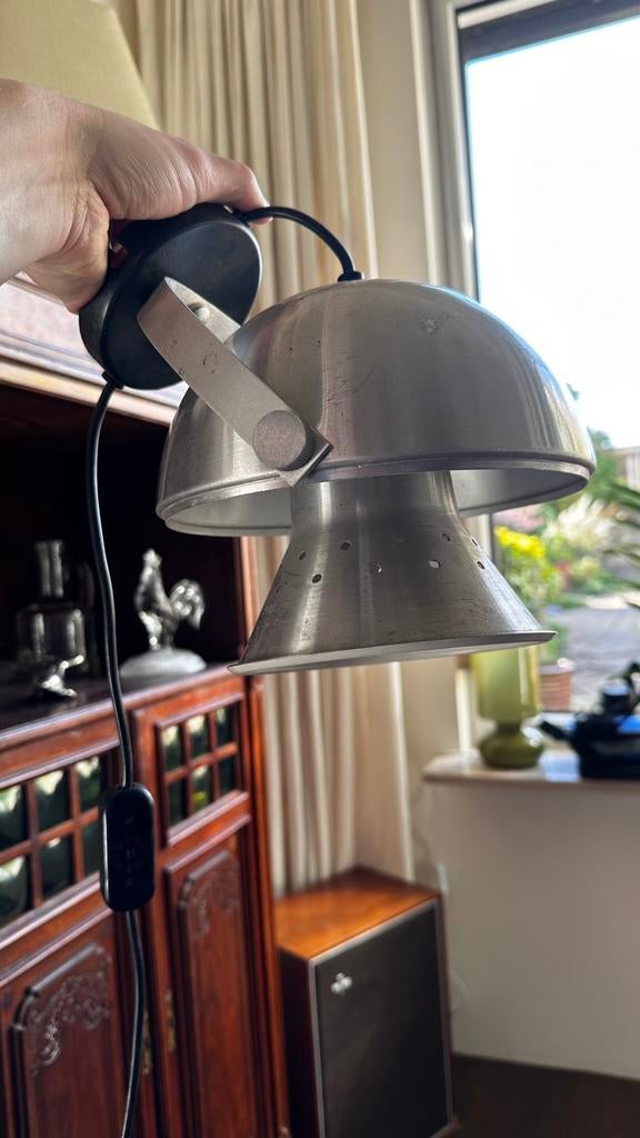 Vintage Dijkstra bol lamp, Huis en Inrichting, Lampen | Wandlampen, Ophalen of Verzenden, Gebruikt, Metaal
