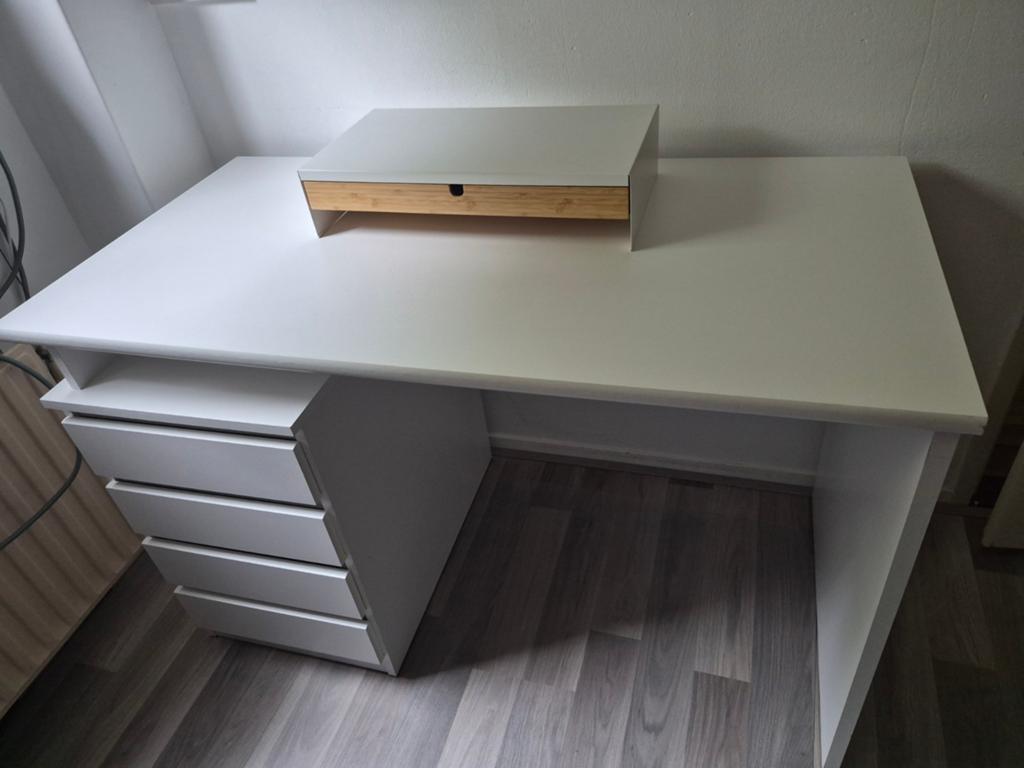 Kantoor-/schoolset, Huis en Inrichting, Bureaus, Ophalen, Gebruikt, 120 cm, Met lades