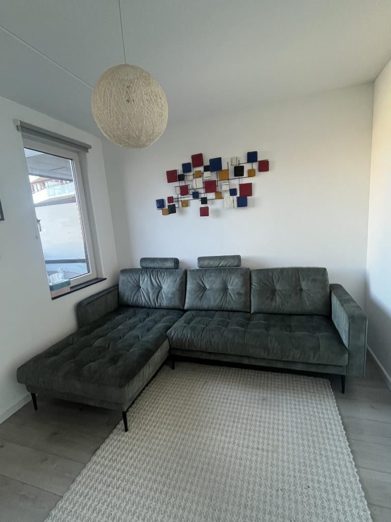 2,5 zits bankstel met long chair, Huis en Inrichting, Banken | Bankstellen, Ophalen, Driepersoons, 75 tot 100 cm, Zo goed als nieuw