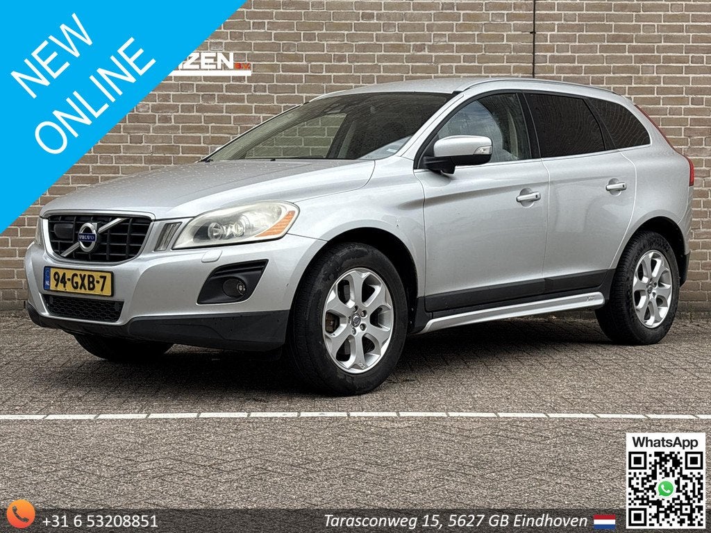 Volvo XC60 2.4D AWD Summum | Leder | Cruise | Climate | Stoe, Auto's, 13 km/l, 1698 kg, Gebruikt, Zwart
