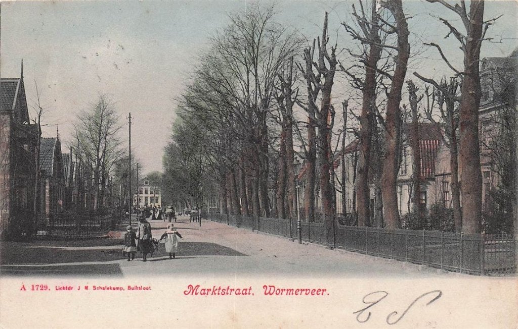 702-193-037 Marktstraat Wormerveer, Verzenden, Voor 1920, Noord-Holland