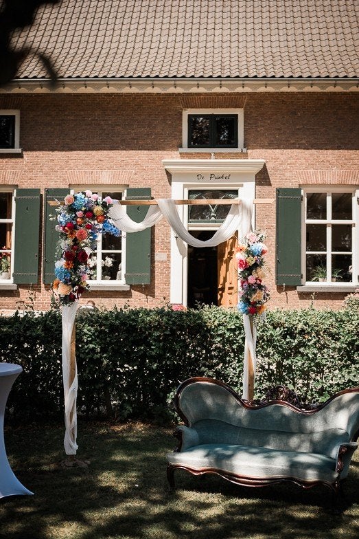 Compleet decoratiepakket voor feest of bruiloft, Ophalen of Verzenden, Gebruikt, Versiering, Geboorte of Huwelijk
