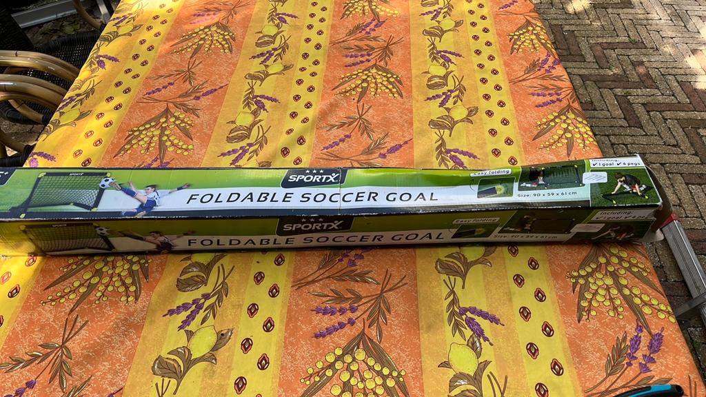 Voetbal goaltje 90x58x61, Ophalen, Zo goed als nieuw