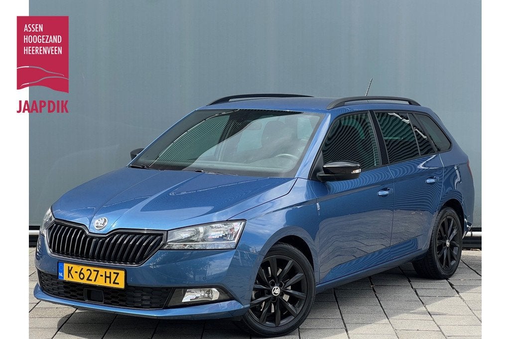 Skoda Fabia Combi BWJ 2021 | 1.0TSI 96PK Sport Business AUTO, Auto's, Skoda, Stof, Gebruikt, Blauw, Origineel Nederlands