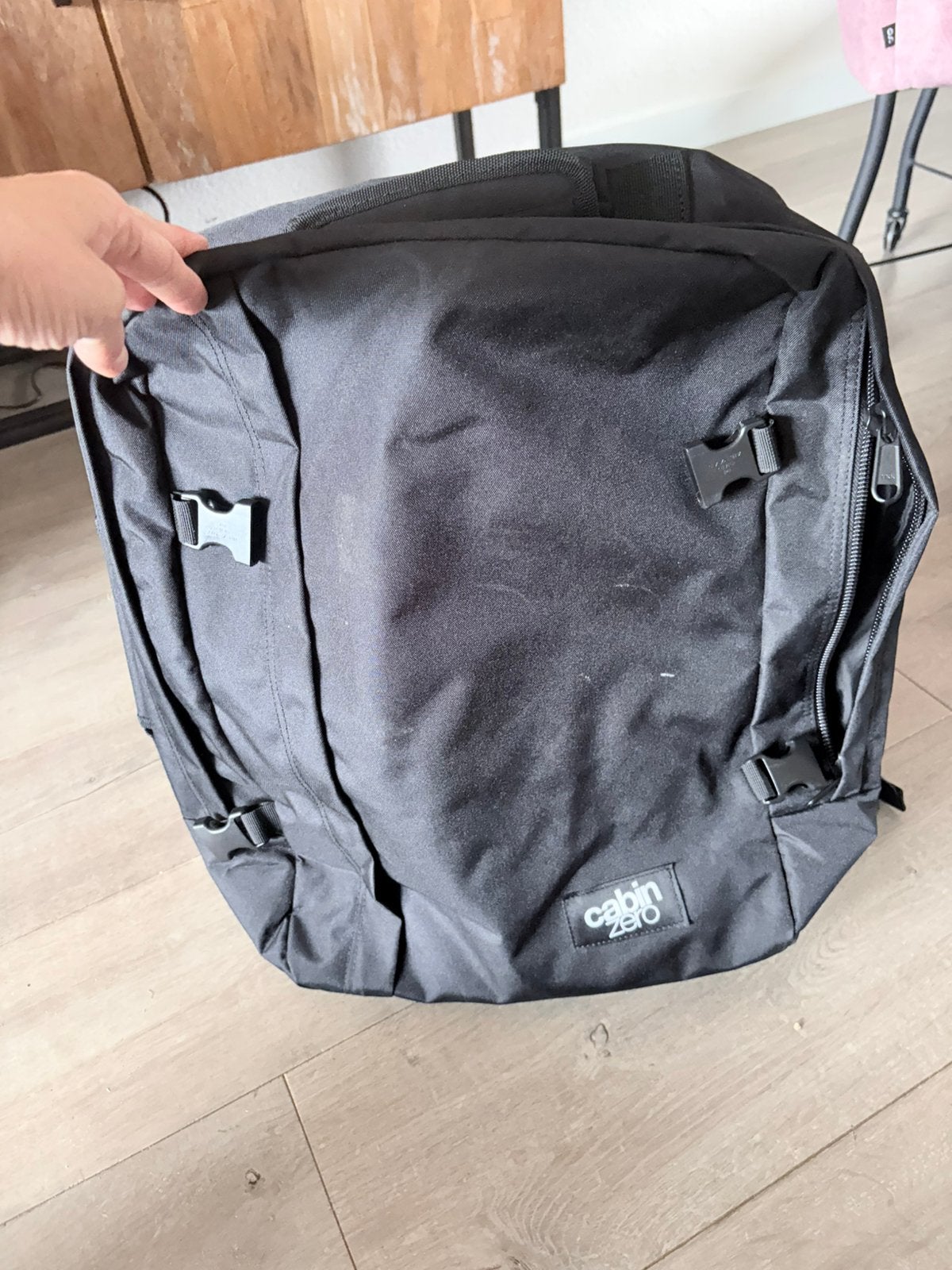 CabinZero Classic 44L Reisrugzak Zwart, 25 tot 40 cm, Ophalen of Verzenden, Zo goed als nieuw, Overige merken