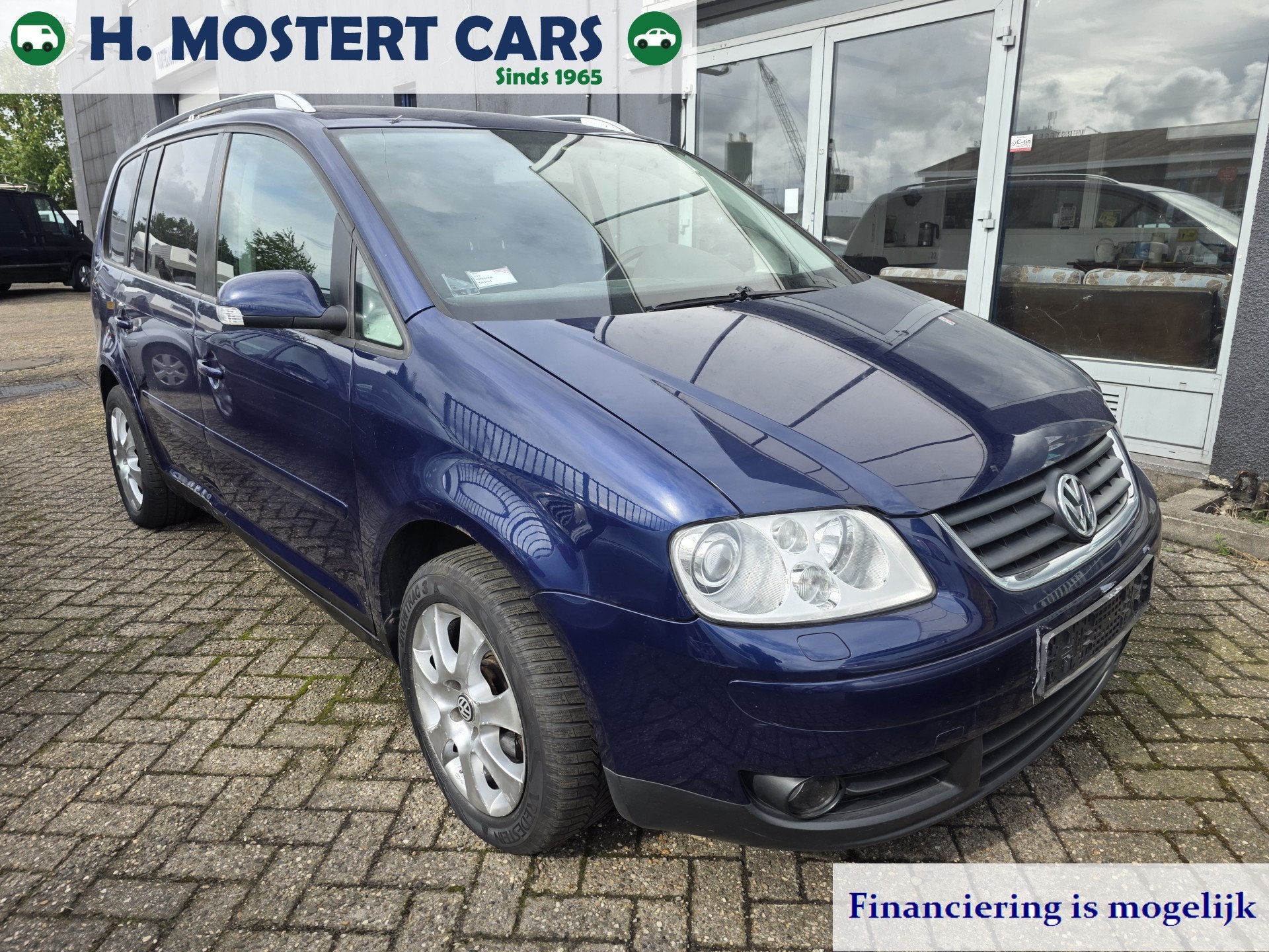 Volkswagen Touran 2.0-16V FSI Highline Bj. 2005 Benzine AUTO, Auto's, Stof, Gebruikt, Blauw, 11 km/l