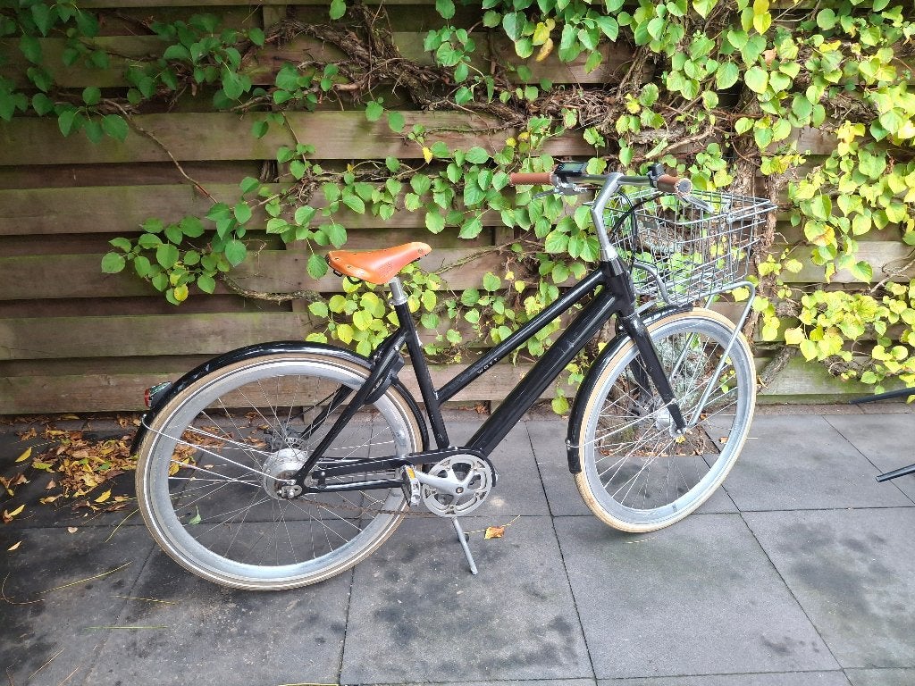 Watt fiets Boston met echt lederen zadel, Ophalen, Gebruikt, 30 tot 50 km per accu, Overige merken