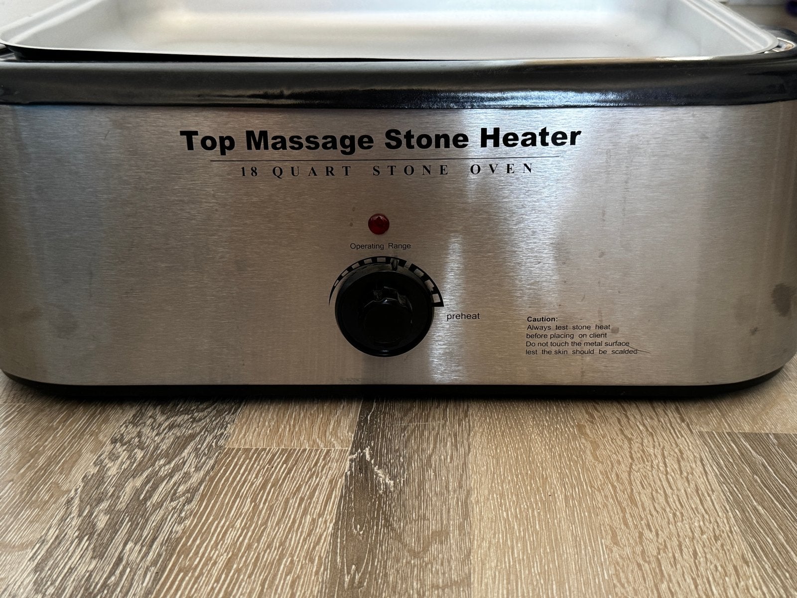 Hotstone massage set: heater en 75 basalt stenen, Ophalen of Verzenden, Zo goed als nieuw, Hotstone