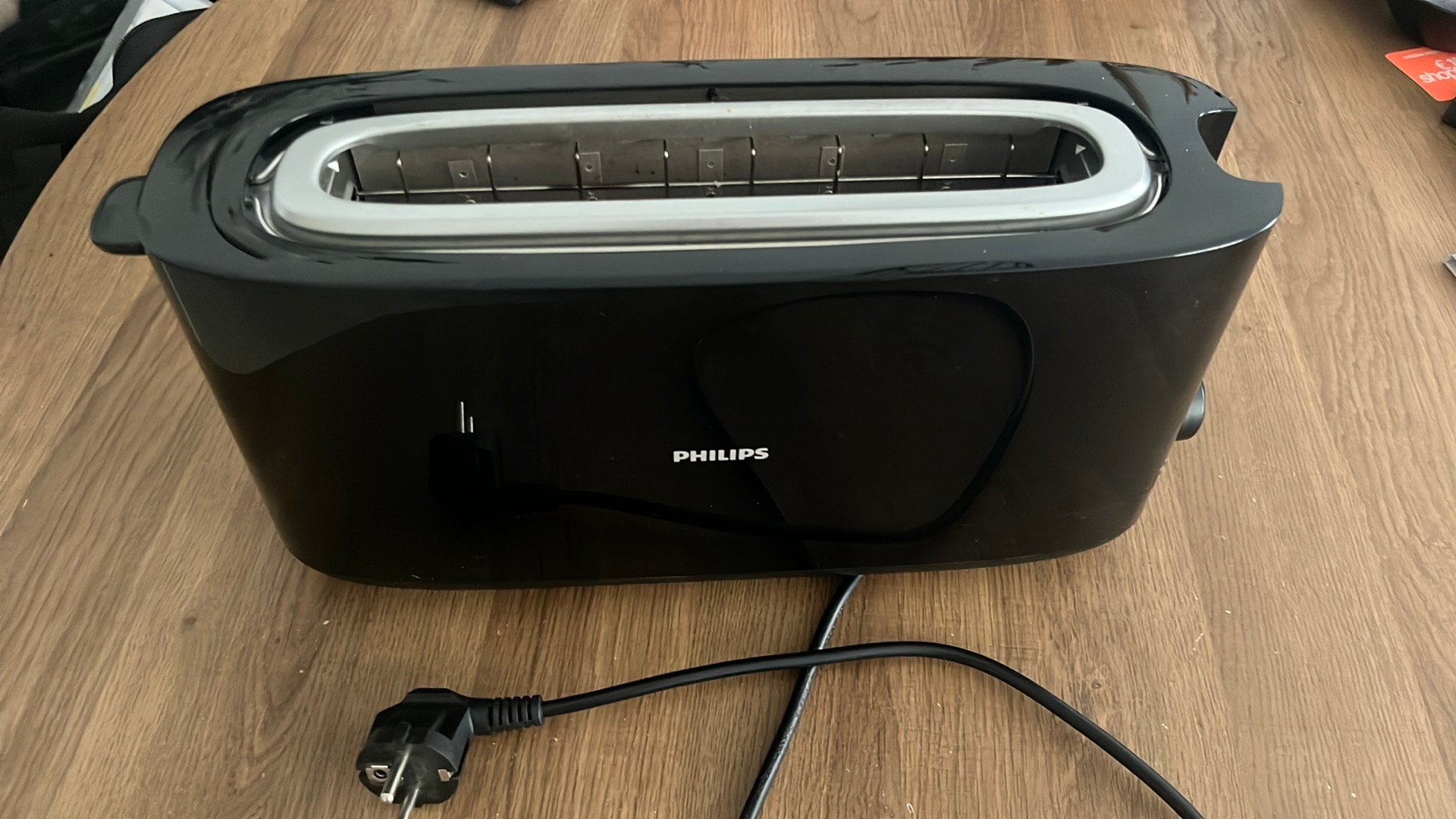 Philips, broodrooster zwart, Witgoed en Apparatuur, Broodroosters, Ophalen, Zo goed als nieuw