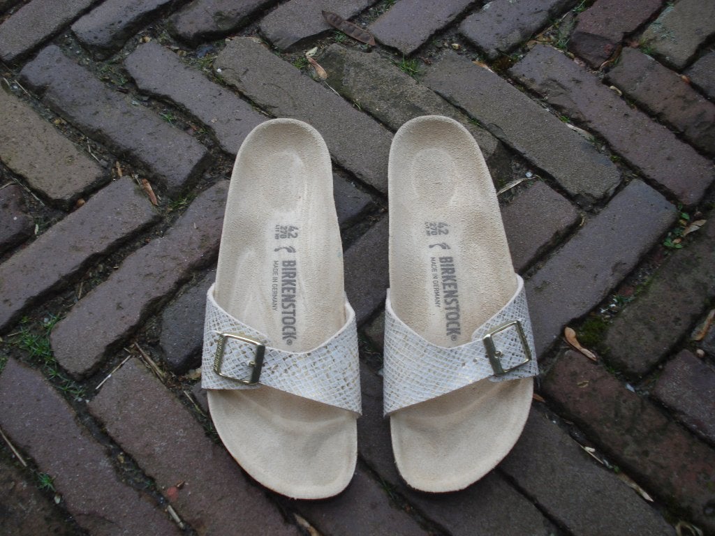 BIRKENSTOCK MADRID WIT 42 NIEUW GRATIS VERZENDING PER POST, Slippers, Verzenden, Wit, Nieuw