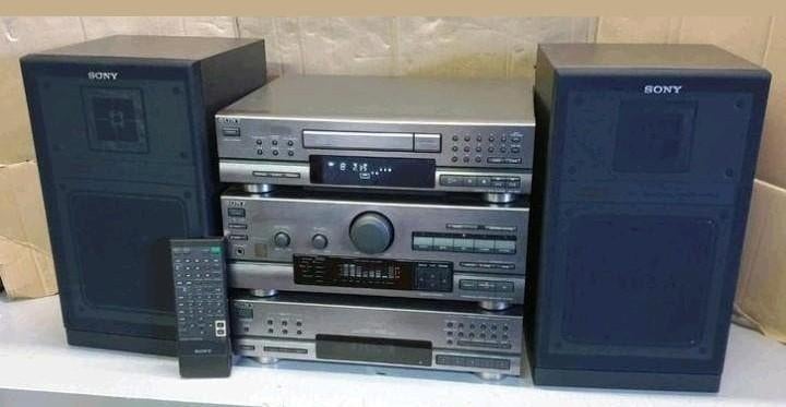 Sony stereo set compleet + speakers + afstandsbediening, Ophalen of Verzenden, Speakers, Sony