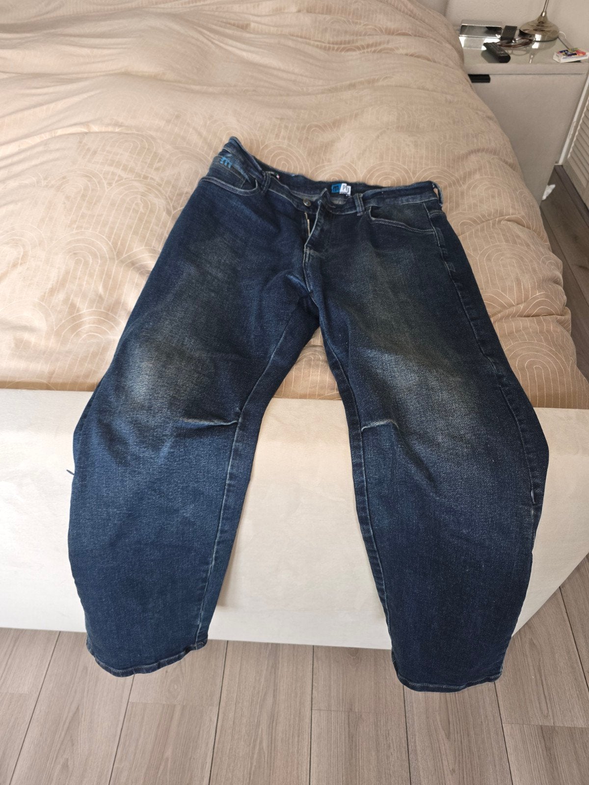 PMJ Jackson Motorjeans - Maat W34, Ophalen, PMJ, Blauw, W33 - W34 (confectie 48/50)