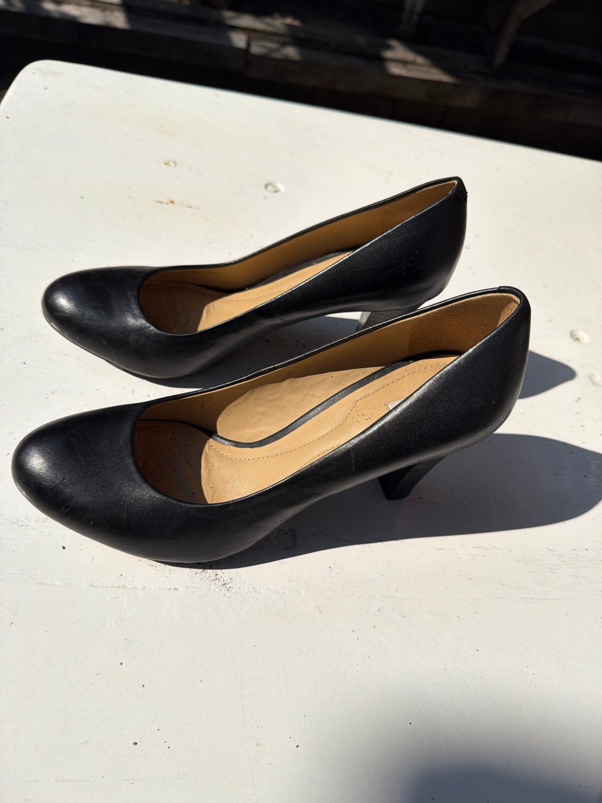Elegante zwarte Geox pumps - Maat 38, Kleding | Dames, Ophalen of Verzenden, Gedragen, Zwart, Pumps