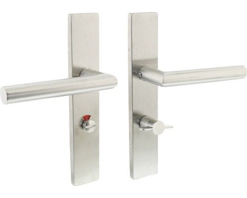 INTERSTEEL JURA Deurkruk RVS toilet-/badkamersluiting 63 mm, Ophalen of Verzenden, Nieuw, Rvs, Klink of Kruk