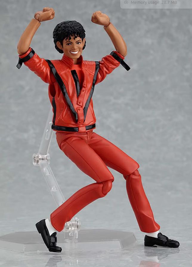 Michael Jackson klassiek achtiefiguur Thriller, Ophalen of Verzenden, Nieuw