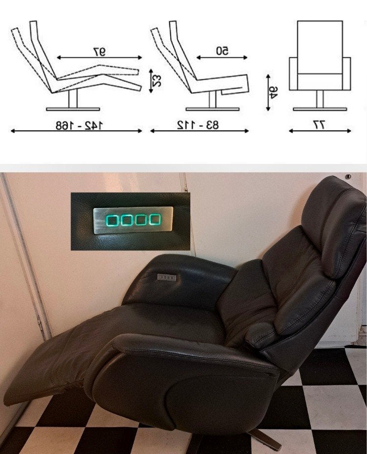 De Toekomst Twice Pro 038N relaxfauteuil
op accu Leer Drie m, Ophalen, Zo goed als nieuw, Leer, 50 tot 75 cm