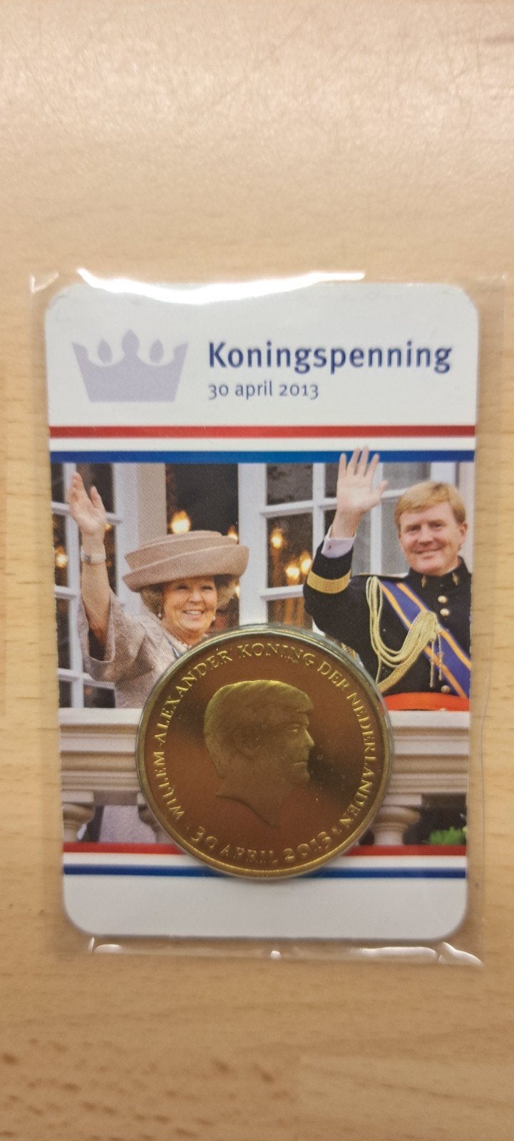 Koningspenning, Postzegels en Munten, Penningen en Medailles, Ophalen of Verzenden, Overige materialen