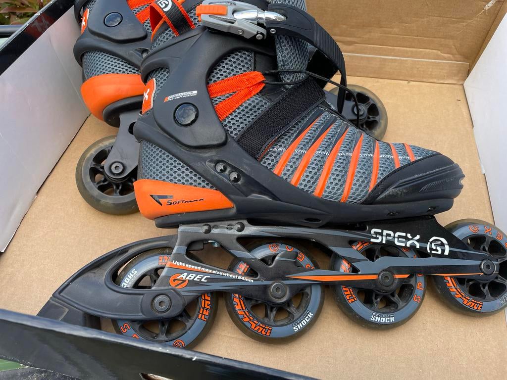 Spex Inline Skates - Maat 41 Zwart/Oranje, Overige merken, Gebruikt, Heren, Ophalen of Verzenden