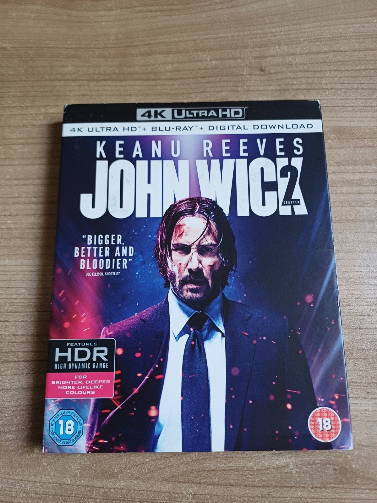 John wick 2  4k blu ray + blu ray (import), Verzenden, Zo goed als nieuw