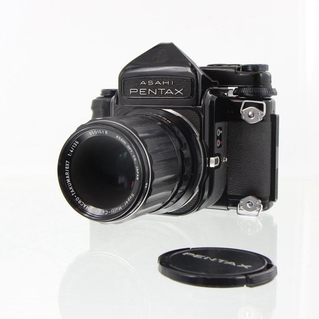 Pentax 6X7 met macro-takumar 1:4/135 lens, Ophalen of Verzenden, Spiegelreflex, Pentax