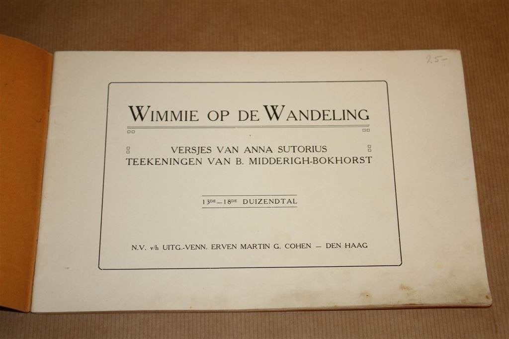 Wimmie op de wandeling. Voor school en huis, ca. 1920., Ophalen of Verzenden, Gelezen