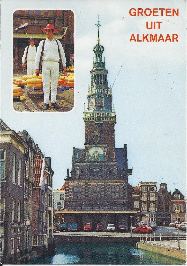 Alkmaar Waagtoren Gelopen Ansichtkaart ( 8859 ), Ophalen of Verzenden, 1980 tot heden, Gelopen, Noord-Holland