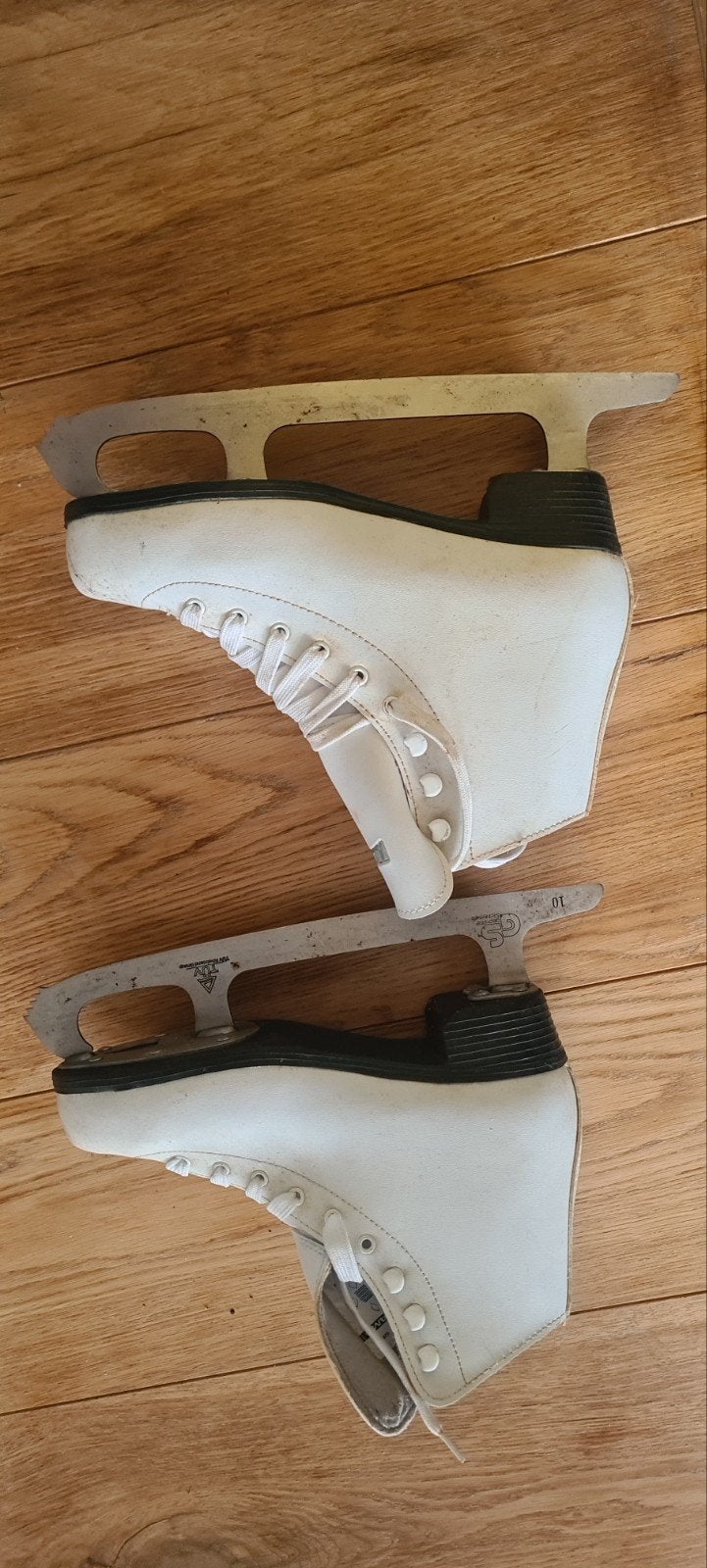 Witte kunstschaatsen Nijman - Maat 40, Ophalen, Gebruikt, Kunstschaatsen, Overige merken
