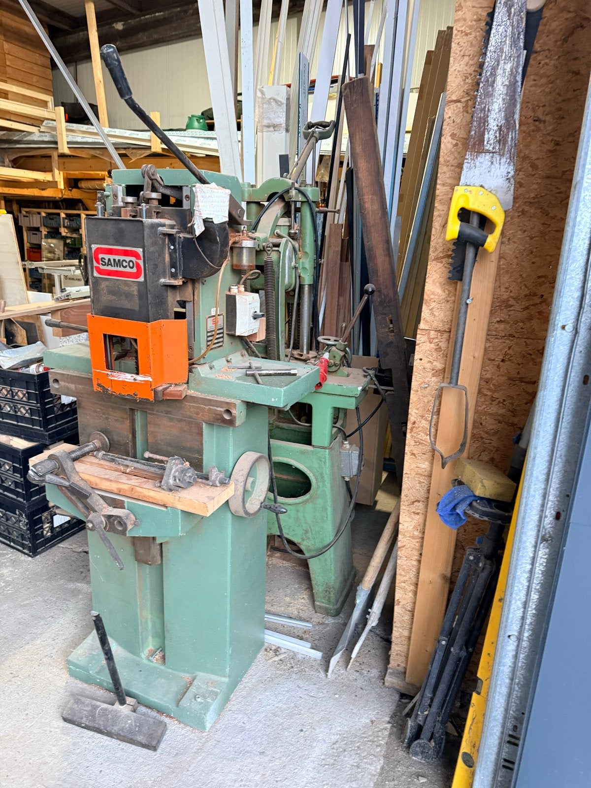 2 Kettingfrees machines (Samco & Fezer), Ophalen