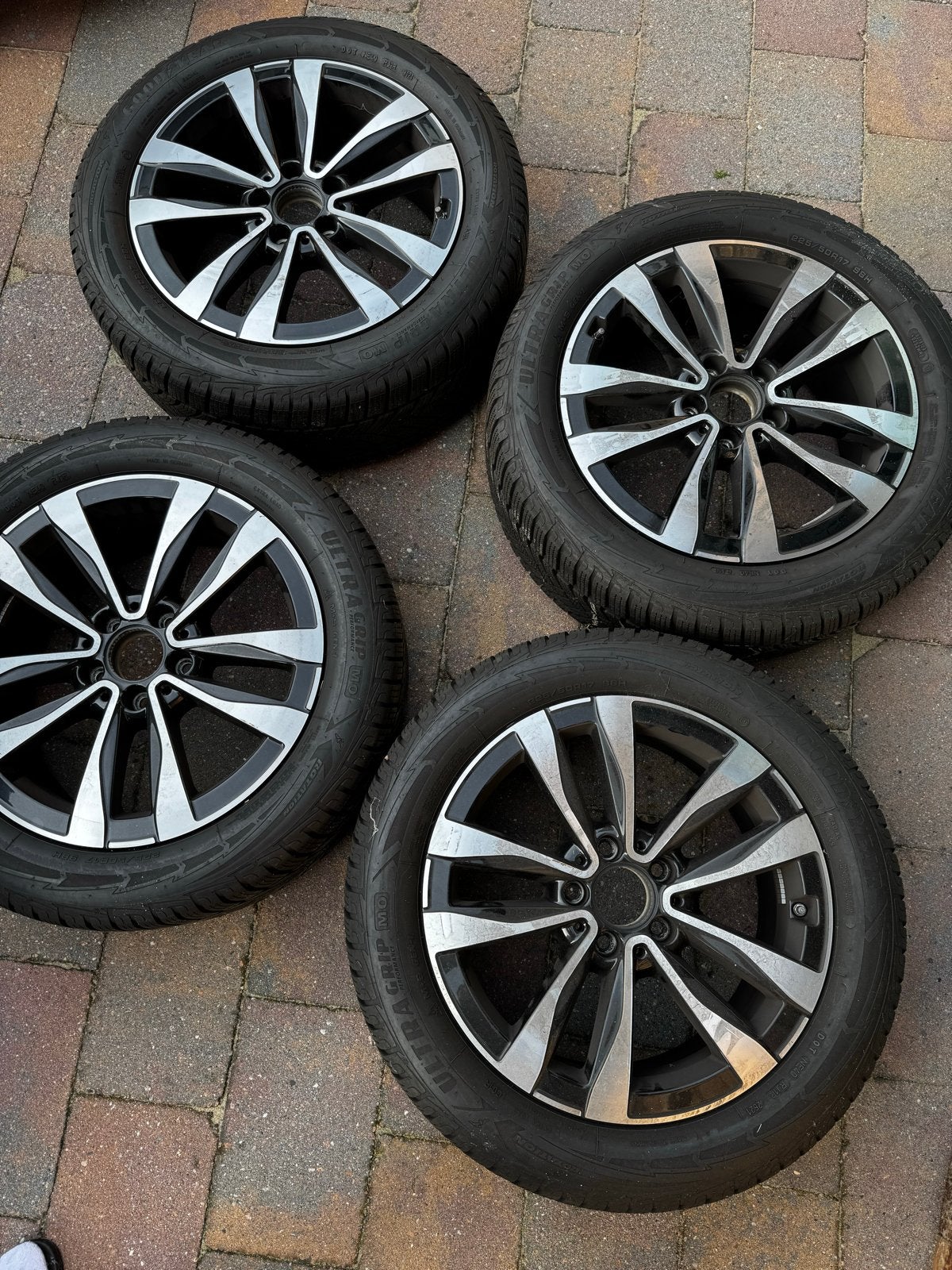 Winterset Mercedes W206 225/50R17 Goodyear 6mm profiel, Ophalen, Gebruikt, Banden en Velgen, 17 inch