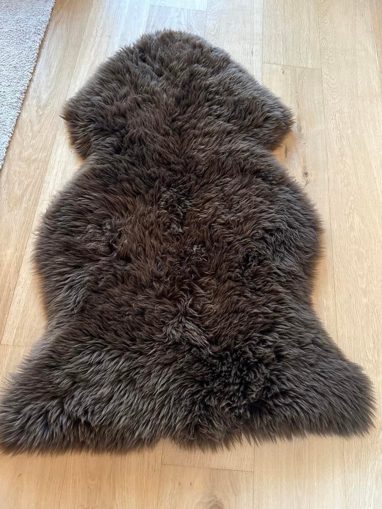 Heitmann Felle Schapenbont Bruin 115 x 70 cm, 100 tot 150 cm, Bruin, Zo goed als nieuw, Overige vormen