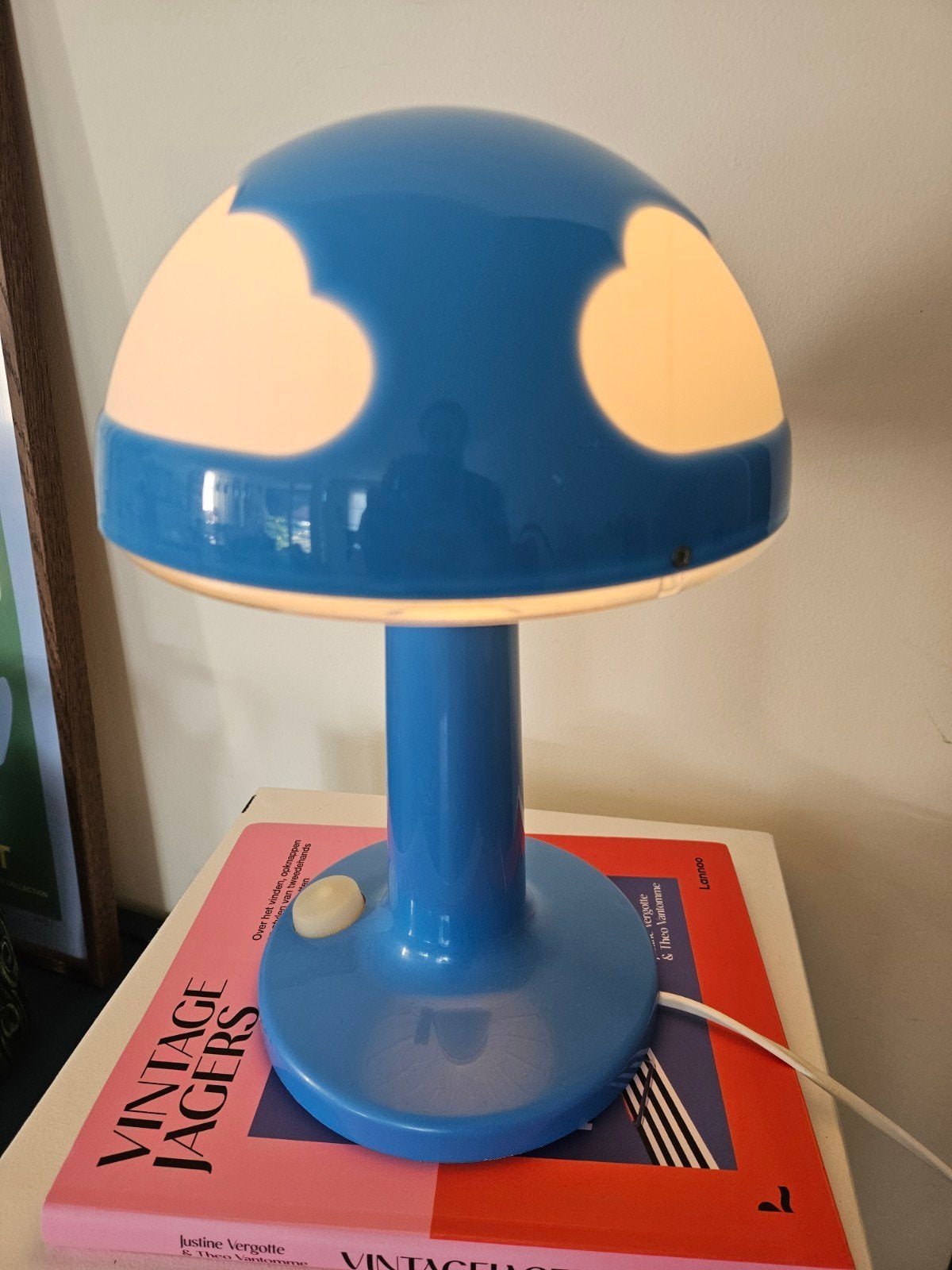 IKEA Skojig wolkenlamp – blauw | Iconisch design | Werkend, Blauw, Kunststof, Ophalen of Verzenden, Zo goed als nieuw