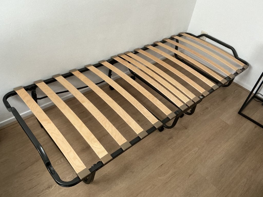 Logeerbed, Ophalen, Eenpersoons, Bruin, 190 cm of minder