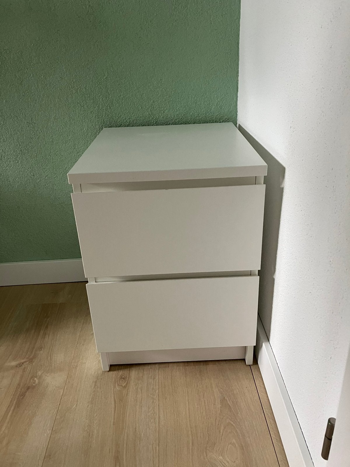 Nachtkastje wit, Huis en Inrichting, Kasten | Ladekasten, Minder dan 50 cm, 1 of 2 laden, Ophalen of Verzenden, Zo goed als nieuw