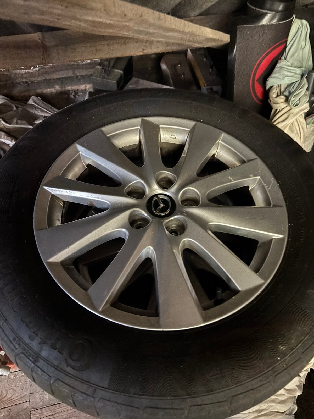 Mazda CX5 Velgen met zomerbanden, Ophalen, Gebruikt, Banden en Velgen, 17 inch