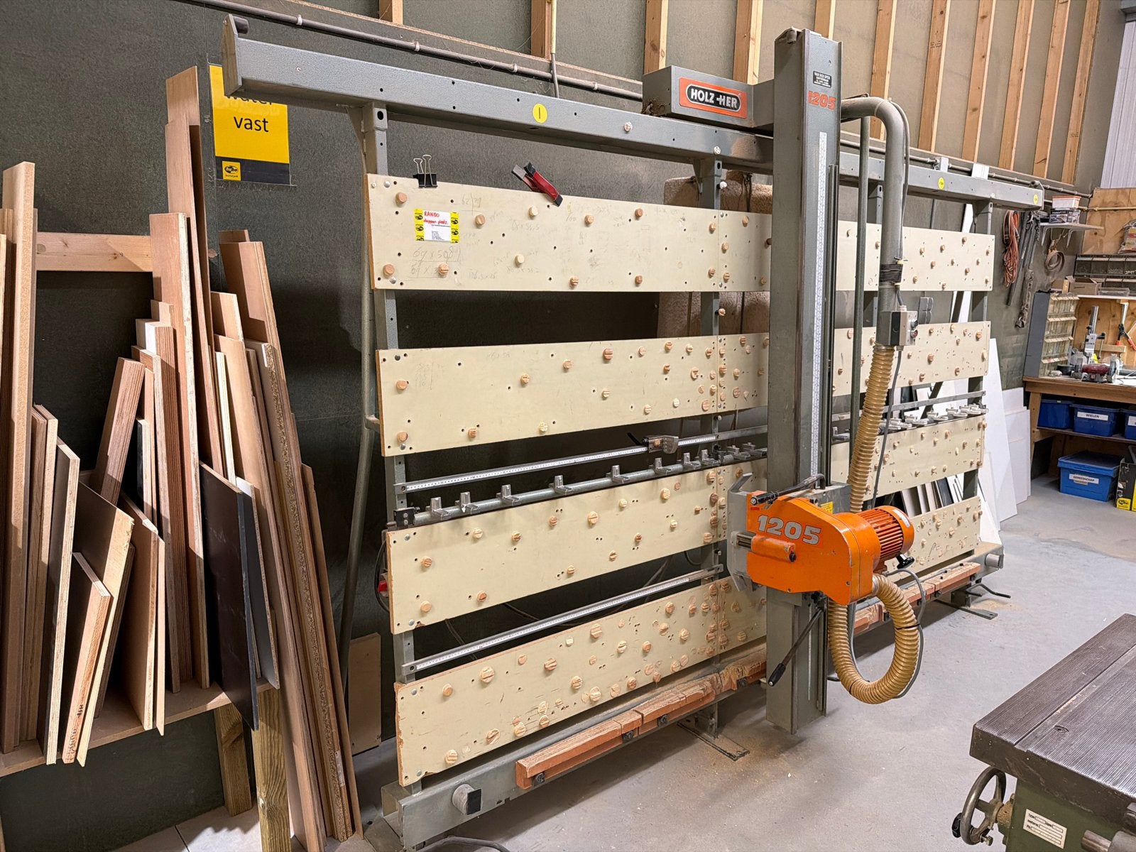 Holz-Her 1205 Platenzaag - Professionele Cirkelzaag, Doe-het-zelf en Verbouw, Ophalen, Gebruikt, Cirkelzaag, 70 mm of meer
