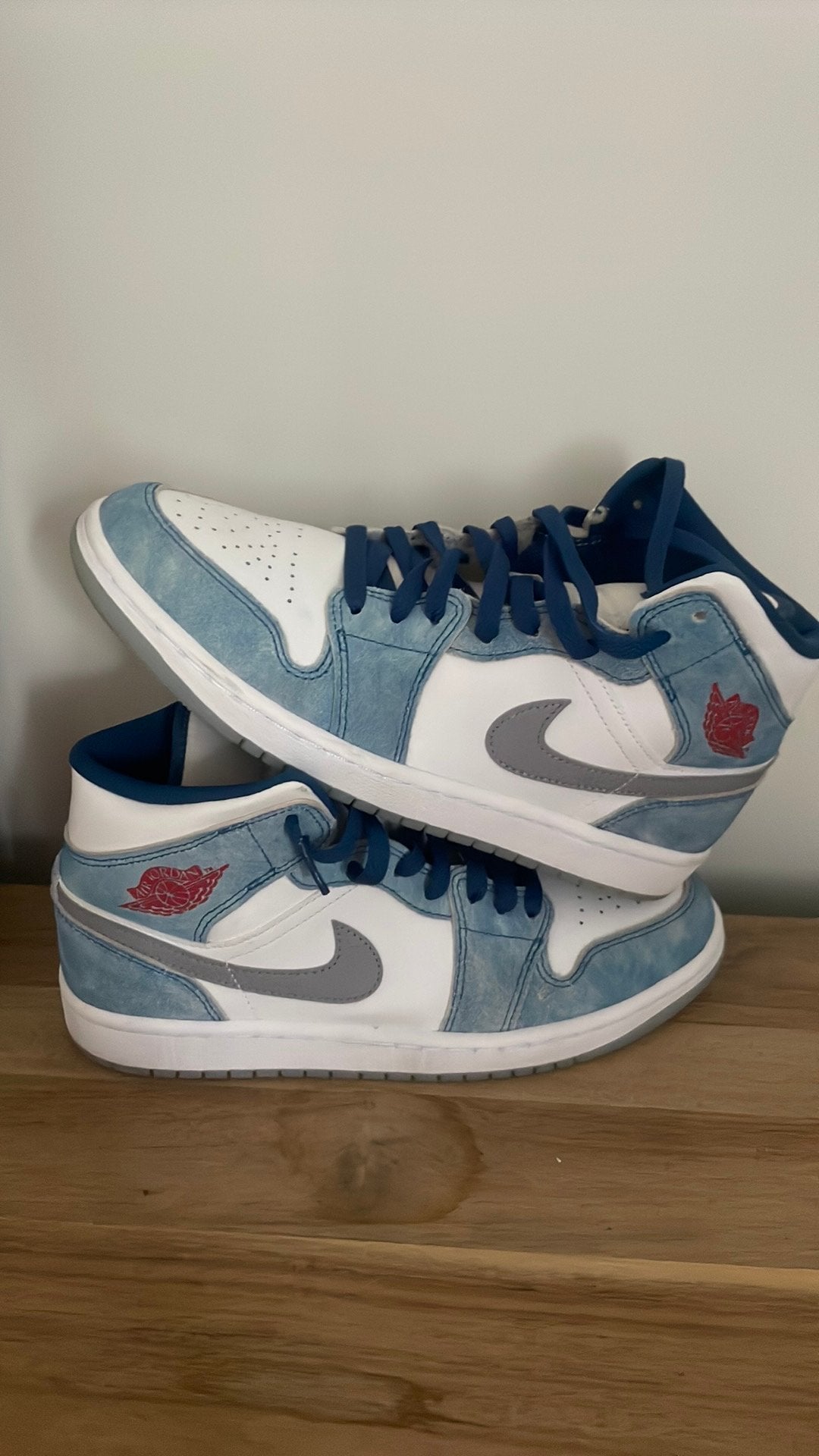 Air Jordan 1 Mid 'French Blue' sneakers, Kleding | Heren, Schoenen, Blauw, Ophalen of Verzenden, Sneakers of Gympen, Zo goed als nieuw